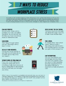 7 Ways to Reduce Workplace Stress