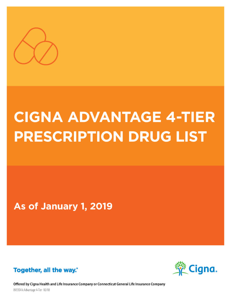 Cigna 2019 Advantage 4 Tier with Specialty Drug List