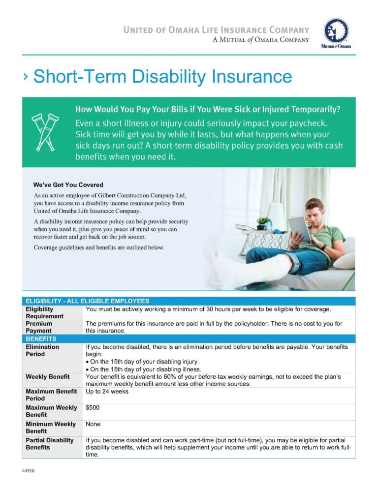 Mutual of Omaha Disability Benefit Summaries